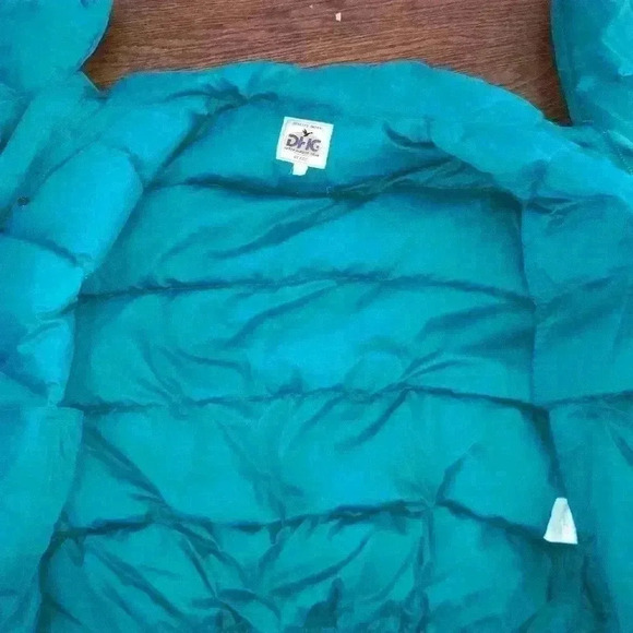 PUFFER JACKET Gray Duck Down and Feather filled Vintage Size XL - Picture 6 of 13